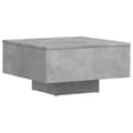 Miniatyrbilde 6 av 9: vidaXL Salongbord betonggrå 60x60x31,5 cm konstruert tre