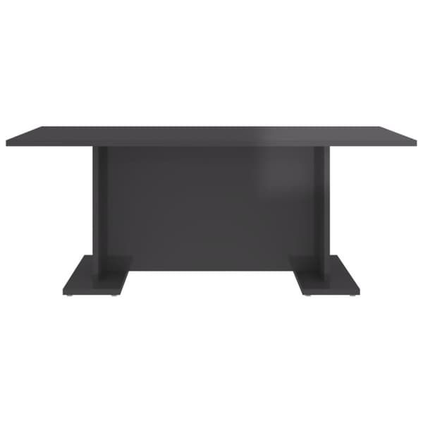 vidaXL sofabord 103,5x60x40 cm spånplade grå højglans