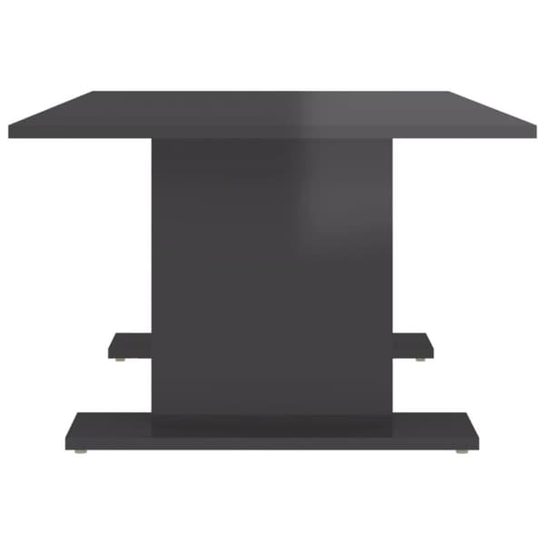 vidaXL sofabord 103,5x60x40 cm spånplade grå højglans