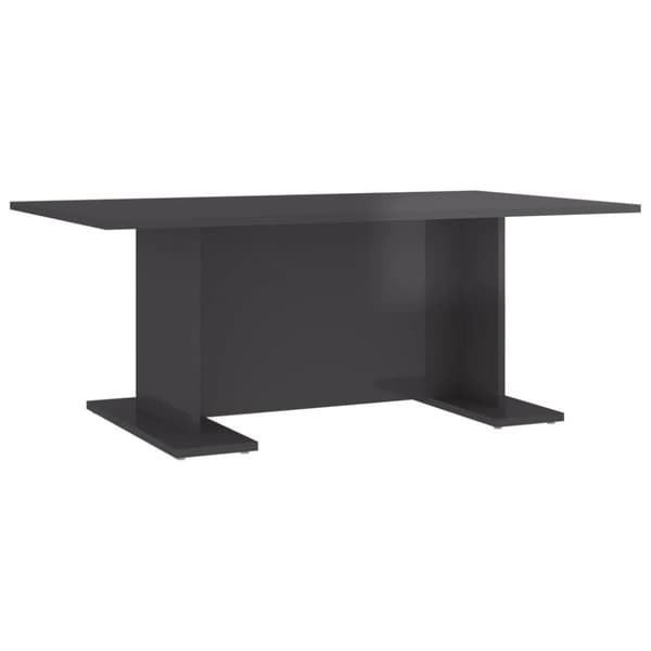 vidaXL sofabord 103,5x60x40 cm spånplade grå højglans