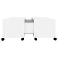 Miniatyrbilde 5 av 8: vidaXL Salongbord hvit 75x75x38 cm sponplate