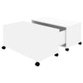 Miniatyrbilde 2 av 8: vidaXL Salongbord hvit 75x75x38 cm sponplate