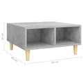 Miniatyrbillede 7 af 7: vidaXL sofabord 60x60x30 cm konstrueret træ betongrå