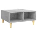 Miniatyrbillede 2 af 7: vidaXL sofabord 60x60x30 cm konstrueret træ betongrå