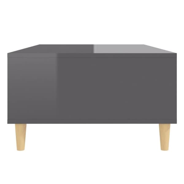 vidaXL sofabord 103,5x60x35 cm spånplade grå højglans