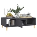 Miniatyrbillede 4 af 9: vidaXL sofabord 103,5x60x35 cm spånplade grå