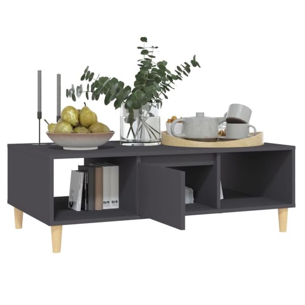 vidaXL sofabord 103,5x60x35 cm spånplade grå