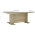 Miniatyrbilde 6 av 6: vidaXL Salongbord sonoma eik 103,5x60x40 cm sponplate
