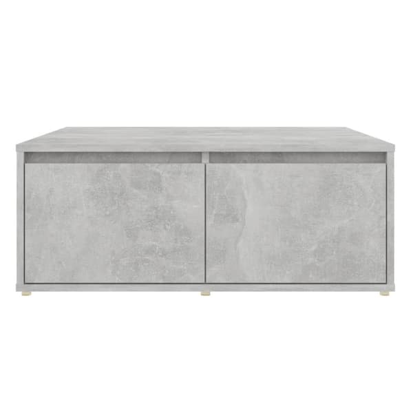 vidaXL sofabord 80x80x31 cm spånplade betongrå