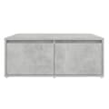 Miniatyrbillede 4 af 7: vidaXL sofabord 80x80x31 cm spånplade betongrå