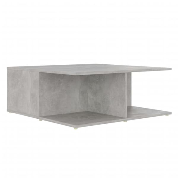 vidaXL sofabord 80x80x31 cm spånplade betongrå