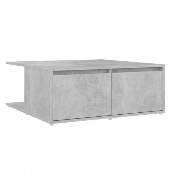 vidaXL sofabord 80x80x31 cm spånplade betongrå