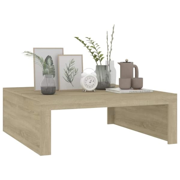 vidaXL Soffbord sonoma-ek 100x100x35 cm konstruerat trä