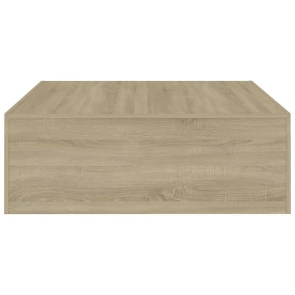 vidaXL Soffbord sonoma-ek 100x100x35 cm konstruerat trä