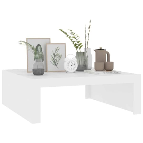 vidaXL Soffbord vit 100x100x35 cm konstruerat trä