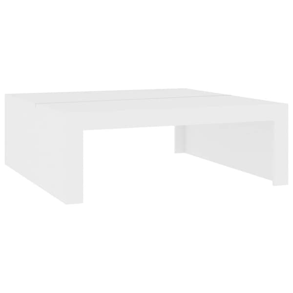 vidaXL Soffbord vit 100x100x35 cm konstruerat trä