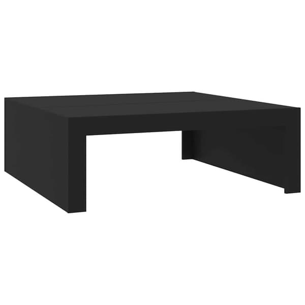 vidaXL Sohvapöytä musta 100x100x35 cm tekninen puu