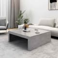 Miniatyrbillede 4 af 8: vidaXL sofabord 100x100x35 cm konstrueret træ betongrå