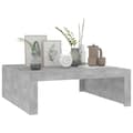 Miniatyrbillede 5 af 8: vidaXL sofabord 100x100x35 cm konstrueret træ betongrå