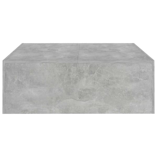 vidaXL Salongbord betonggrå 100x100x35 cm konstruert tre