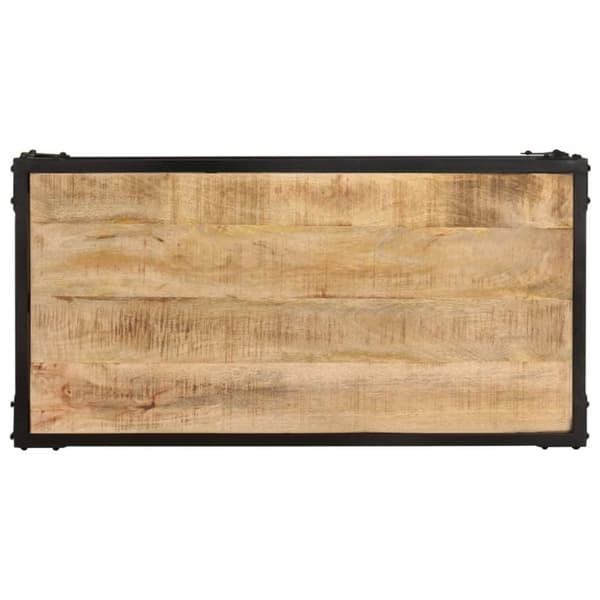 vidaXL Soffbord 90x45x35 cm massivt grovt mangoträ