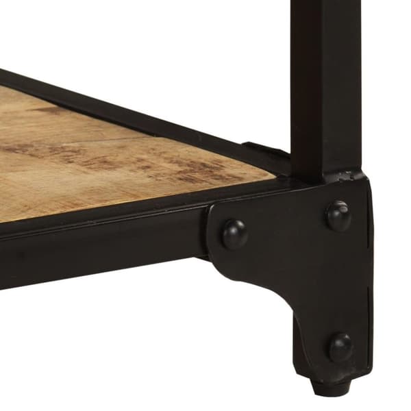 vidaXL Soffbord 90x45x35 cm massivt grovt mangoträ