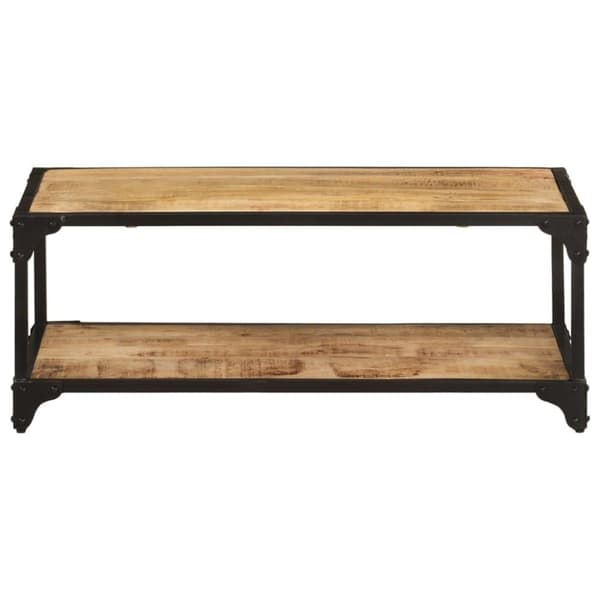 vidaXL Soffbord 90x45x35 cm massivt grovt mangoträ
