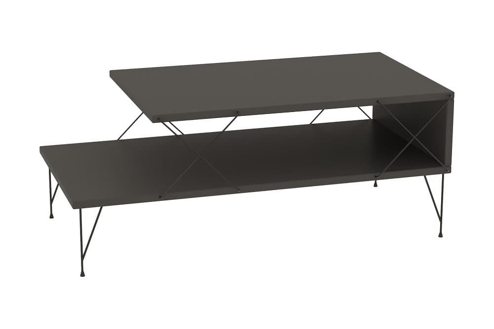 SALBRIS Soffbord 100 cm Antracit/Svart