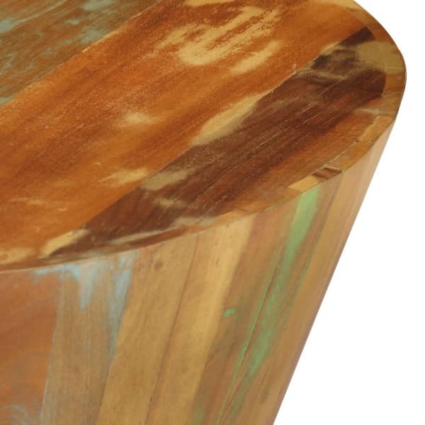 vidaXL sofabord Ø65x31 cm massiv genbrugstræ