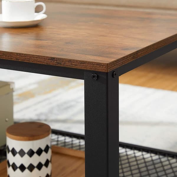 Soffbord - Industriell stil vintage brun 106,2 x 60,2 x 45 cm