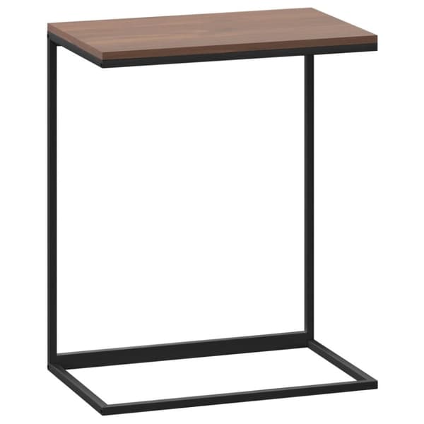 vidaXL sidebord 55x35x66 cm konstrueret træ sort