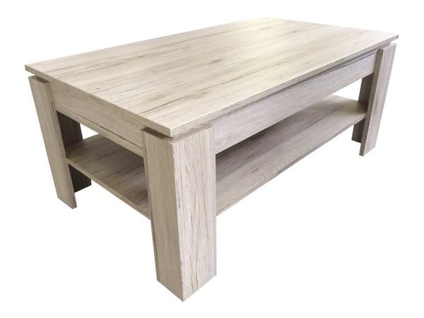 Aboma sofabord med 1 hylde eg dekor.