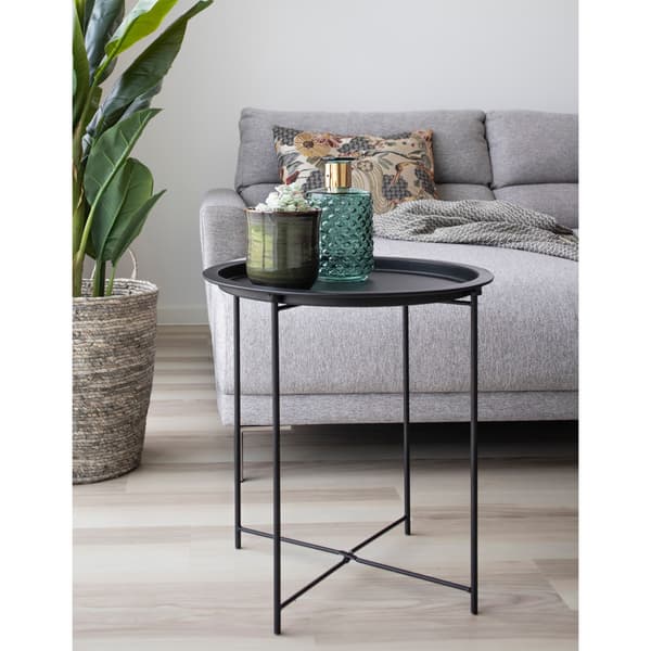 Baro sofabord hjørnebord sort.
