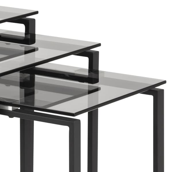 Kamma soffbord satsbord set med 3 delar grå.