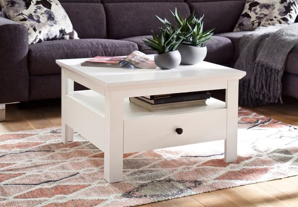 Universal sofabord 70 x 70 cm hvid.
