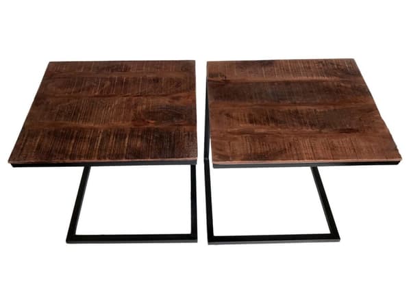 Kaffbord 2 Ställ in B 40 h 51 cm vardagsrum Tabell Set sidobord