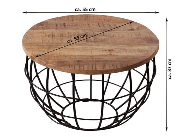 Soffbord Ø 55 cm vardagsrum bordet rund sidobord