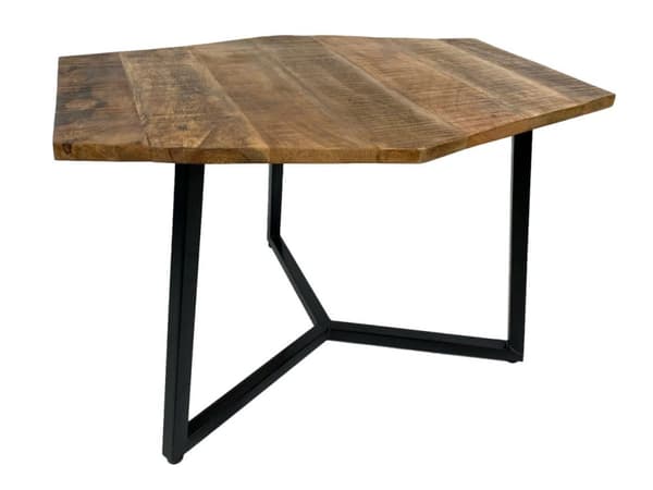 Kaffebord 74 x 56 cm vardagsrum bord sidobord lyon metall ram Svart