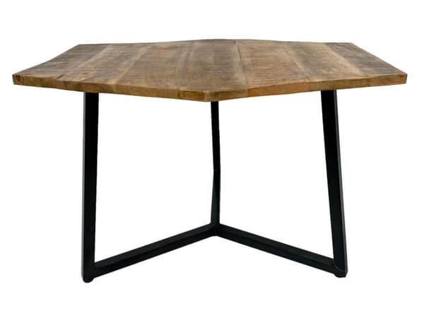 Kaffebord 74 x 56 cm vardagsrum bord sidobord lyon metall ram Svart