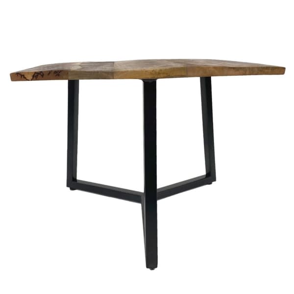 Sidobord 56 x 47 cm vardagsrum bord soffbord fin metall ram-Svart