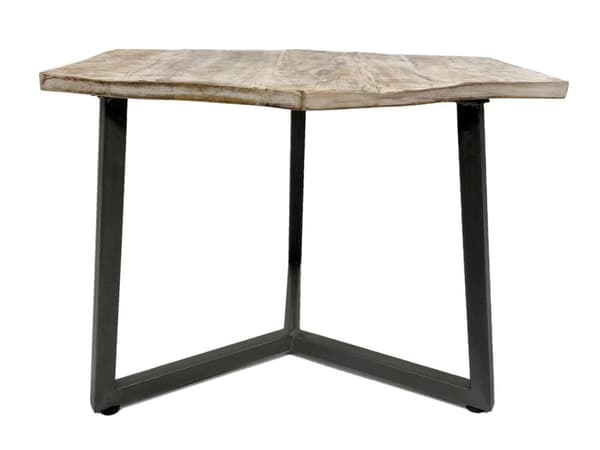 Sidabell 56 x 47 cm soffbord fin metall ram svart