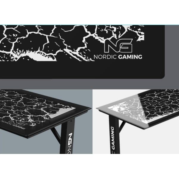 Nordic Gaming Flash 1200 RGB Gaming bord. Lys i selve bordpladen.