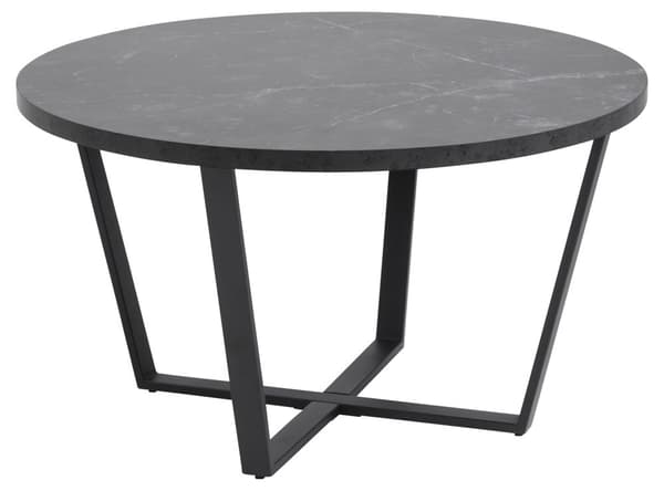 Amst sofabord marmor print svart.