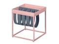 Miniatyrbilde 1 av 5: Cute sofabord med bladholder grå og rosa.