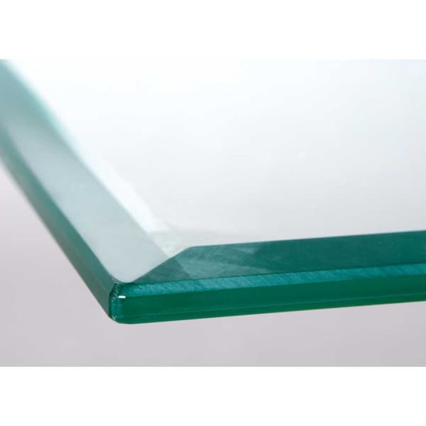Xira sofabord med glassplate og ben i vill eik dekor.