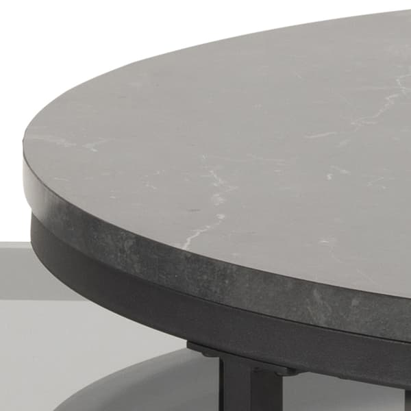 Spiro sofabord sett med 2 stk., marmor print.
