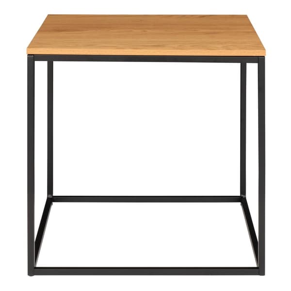 Vita hjørnebord svart, eik dekor.