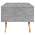 Miniatyrbillede 7 af 8: vidaXL sofabord 100x49,5x43 cm spånplade betongrå