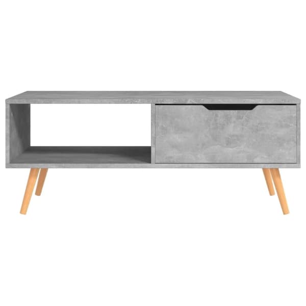 vidaXL Soffbord grå 100x49,5x43 cm spånskiva