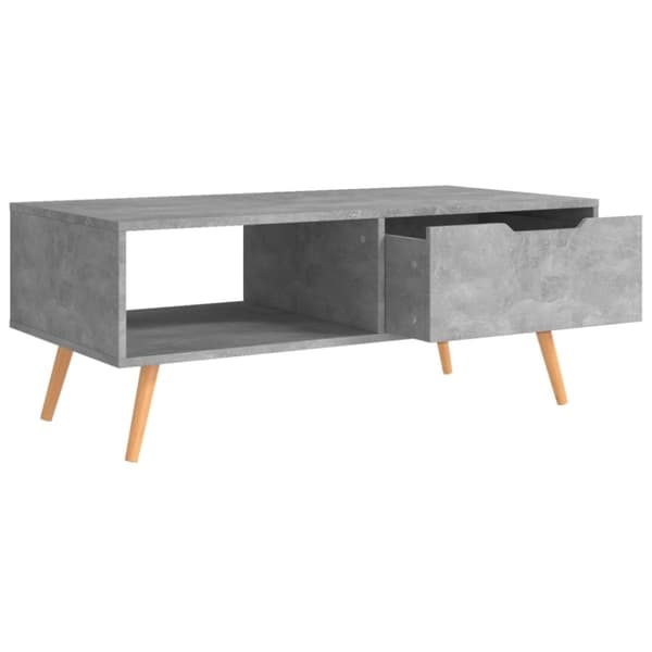vidaXL Soffbord grå 100x49,5x43 cm spånskiva
